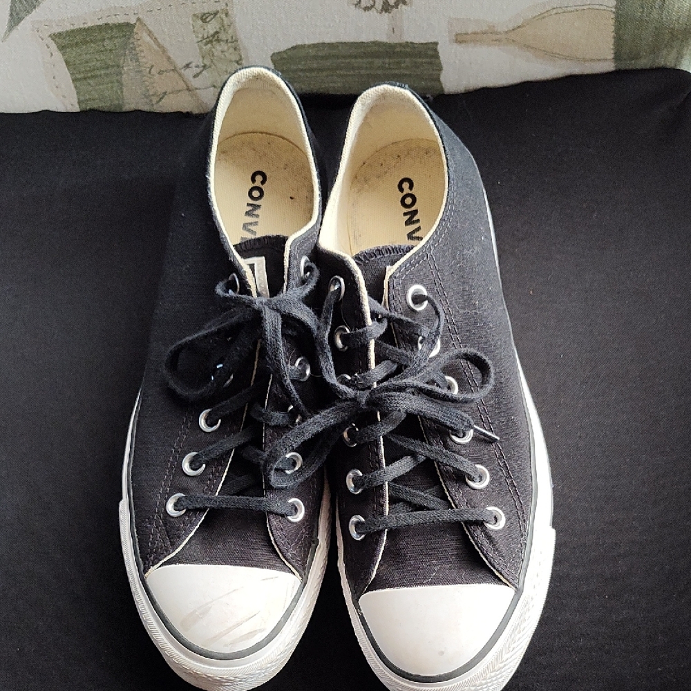 Converse Black and White Canvas Shoes